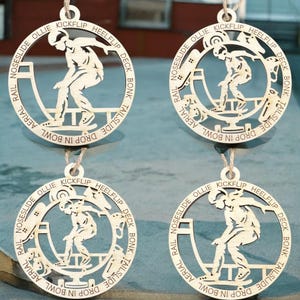 Skateboarding Stadium Series Christmas Ornament - Male and Female Versions