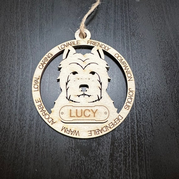 West Highland Terrier Personalized Custom Dog Ornament