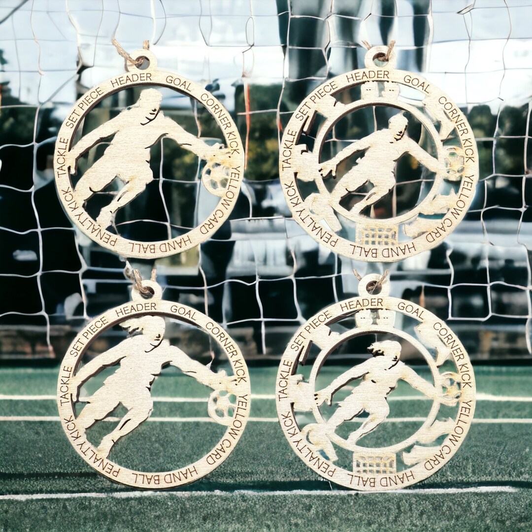 Soccer Soccer Goalie Stadium Series Christmas Ornament Male and Female