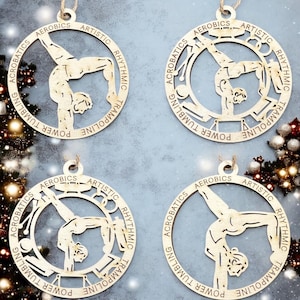Gymnastics Stadium Series Christmas Ornament - Male and Female Versions