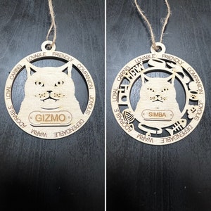 British Shorthair Cat Personalized Custom Cat Ornament