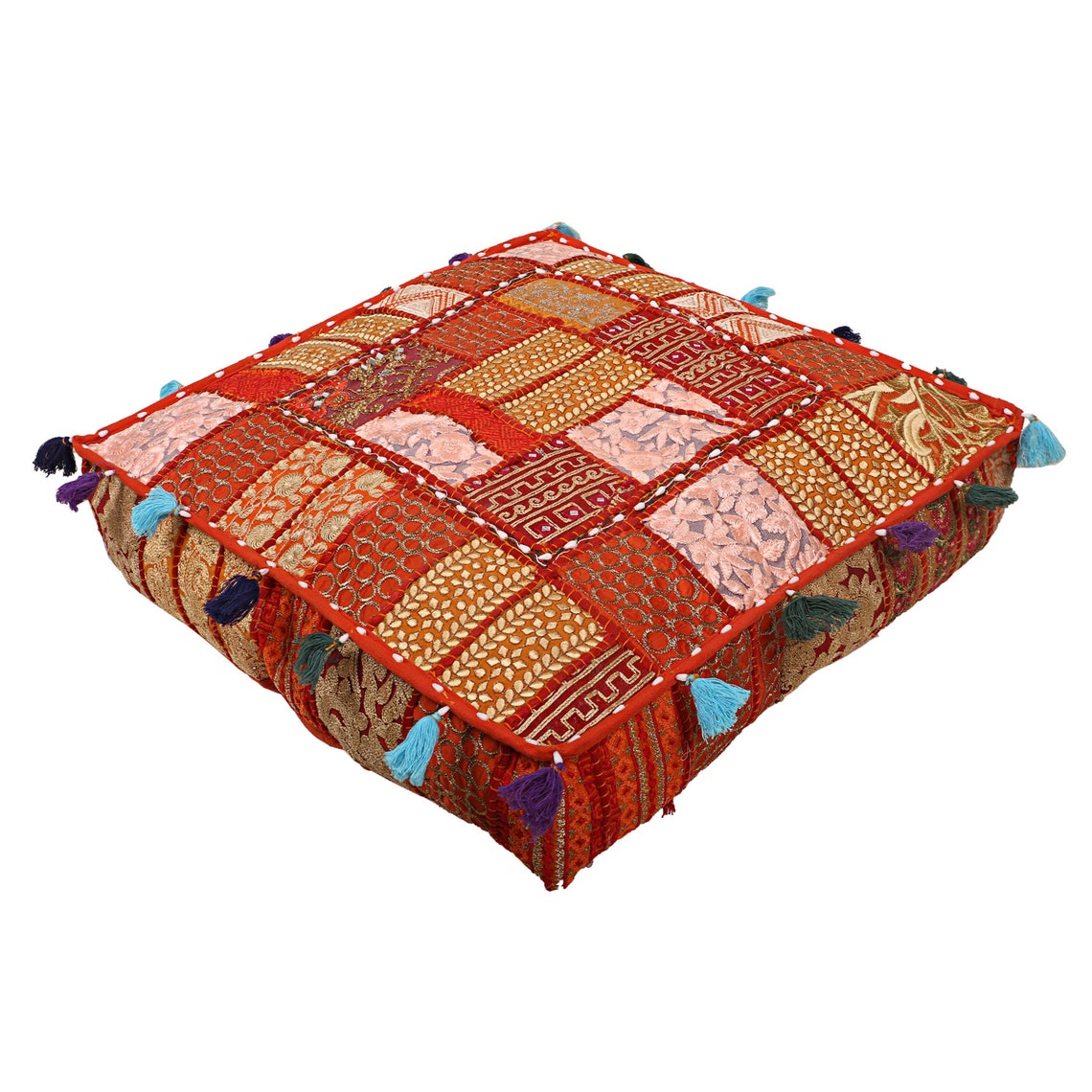 Large Floor Cushion Cover Outdoor Furniture Boho Square Etsy