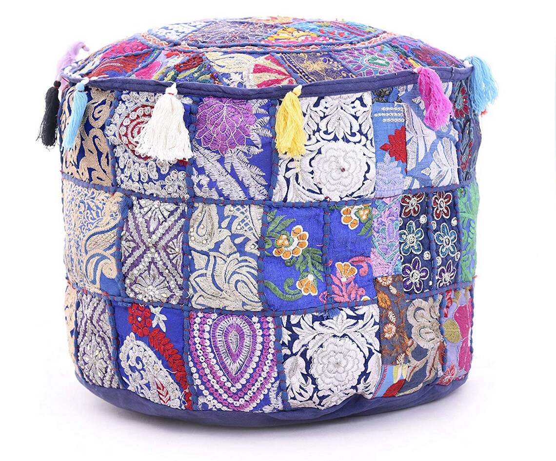 Osmanische Pouf Hocker Runde Sitz Pouf Abdeckung | Etsy