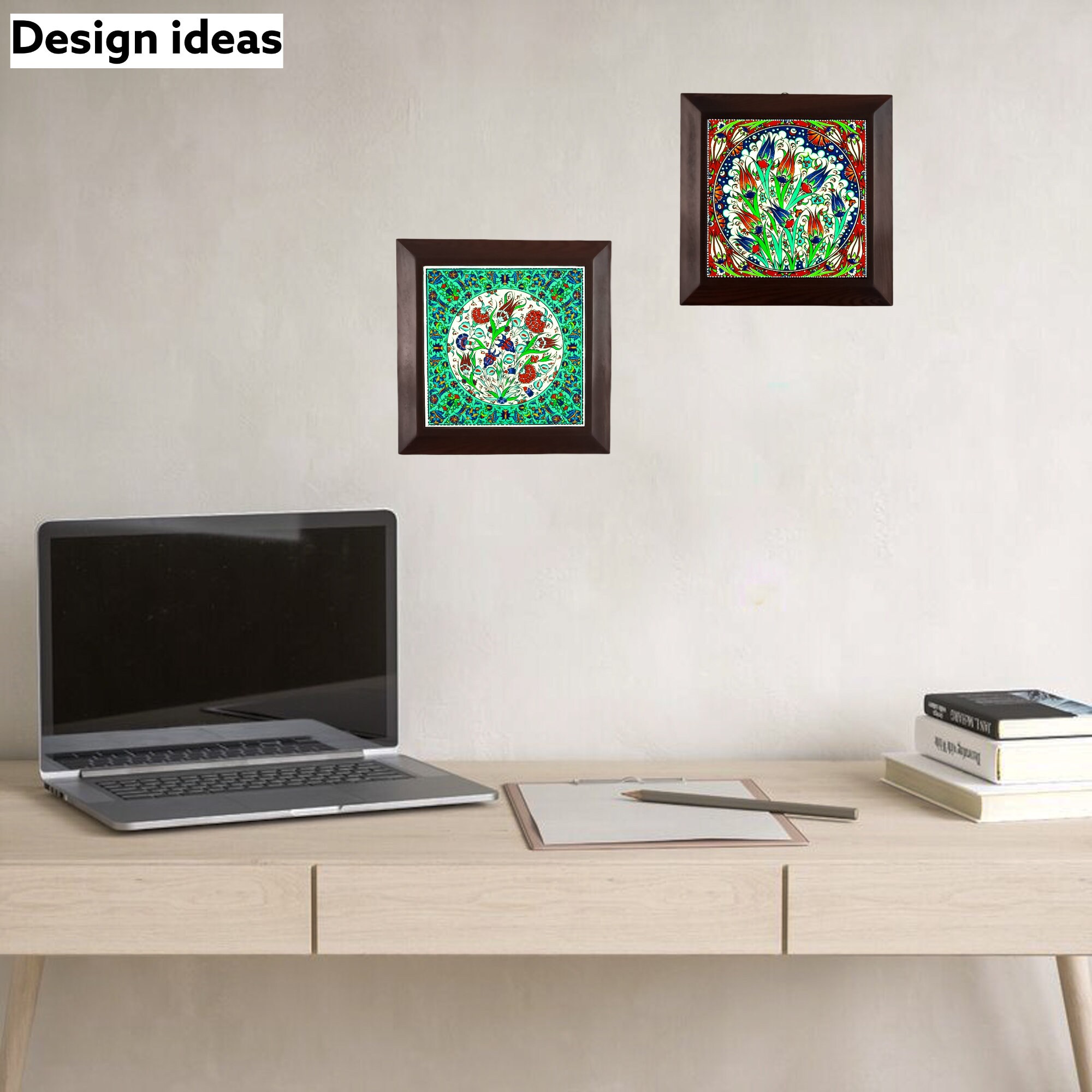 Ceramic Tile Wall Decor Picture Wall Art Tile Wall Art | Etsy