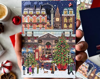 Covent Garden Christmas Cards: London Holiday Greeting Card Set