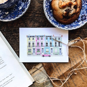 Postal de Londres Primrose Hill con sobre