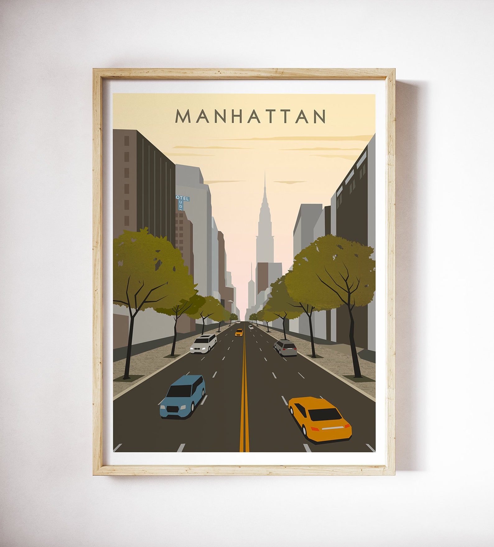 Vintage Manhattan Print / New York Print/ Vintage New York Etsy UK