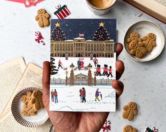 London Christmas Card: Buckingham Palace Winter Scene