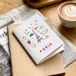 Quaderno di Parigi / Quaderno di Parigi colorato / Quaderni fatti a mano / Quaderni ecologici / Quaderno di carta di Parigi / Diario di Parigi