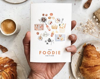 Foodie Notebook: London Map, Travel Journal, 40 Pages