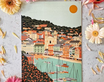 Bastia print / Bastia Wall art / Corsica print / Corsica Wall art/ Digital print of South of France / South of France print