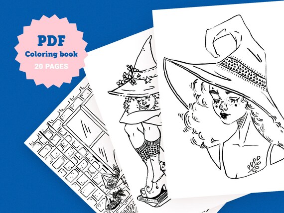 Download Inktober Adult Coloring Pages Printable Coloring Sheet Adult Etsy