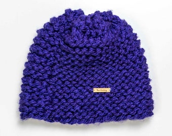 Purple beanie