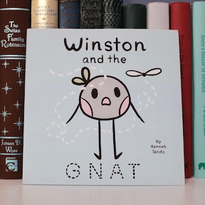 Winston and the Gnat paperback children's book | humor | pebbles | silly | cute |