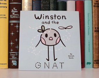 Winston and the Gnat paperback children's book | humor | pebbles | silly | cute |
