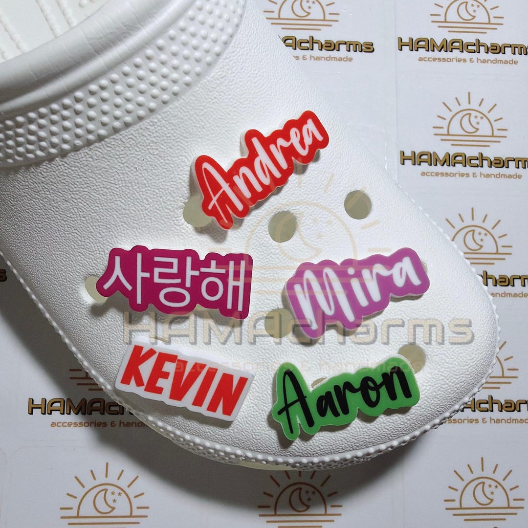Custom Acrylic Name Shoe Charm: Customized Your NAME / Personalized ...