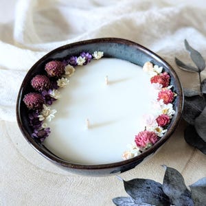 Yuriko Bergamot Scented Flower Candle