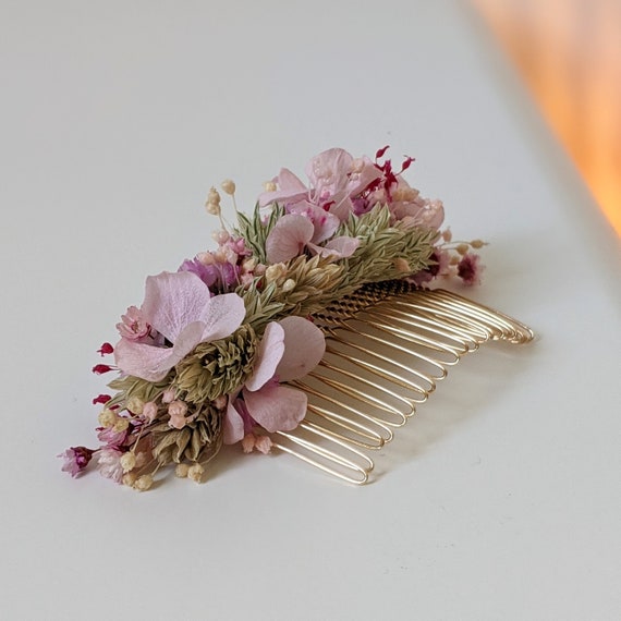 Buy Flower Hair Comb for Wedding Hairstyle in Dried Flowers & Online in India - Etsy Buy Flower Hair Comb for Wedding Hairstyle in Dried Flowers & Online in India - Etsy