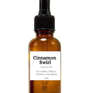Cinnamon Swirl Fragrance Oil for soap making, perfume making, Lotion making (10ml)