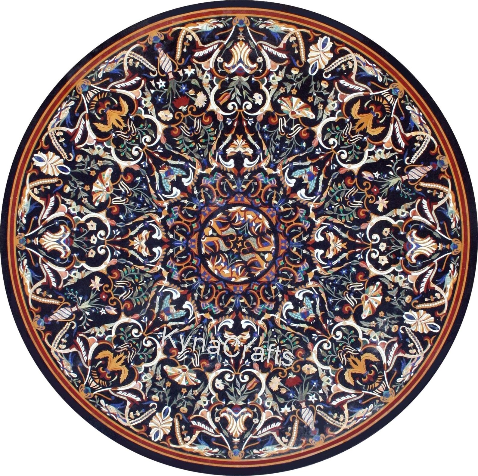 Inlay Tisch Platte modernes Design Esstisch mit Pietra Dura | Etsy