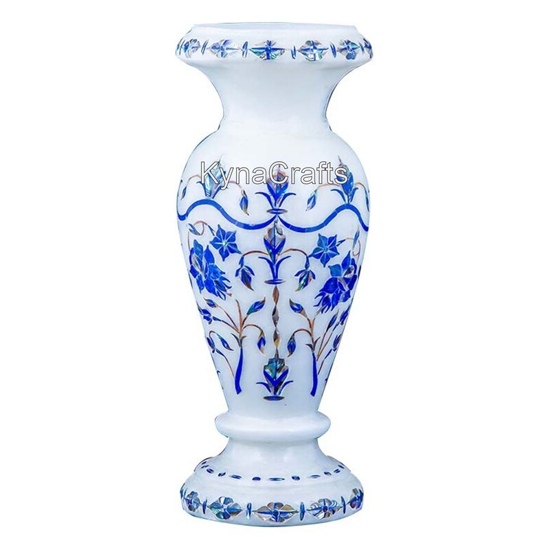 White Stone Indoor Planter Elegant Look Flower Pot for Lawn Etsy