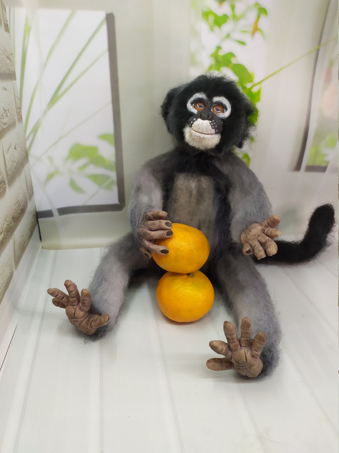 Animal en peluche de singe jeu de singe ordeur de collection | Etsy