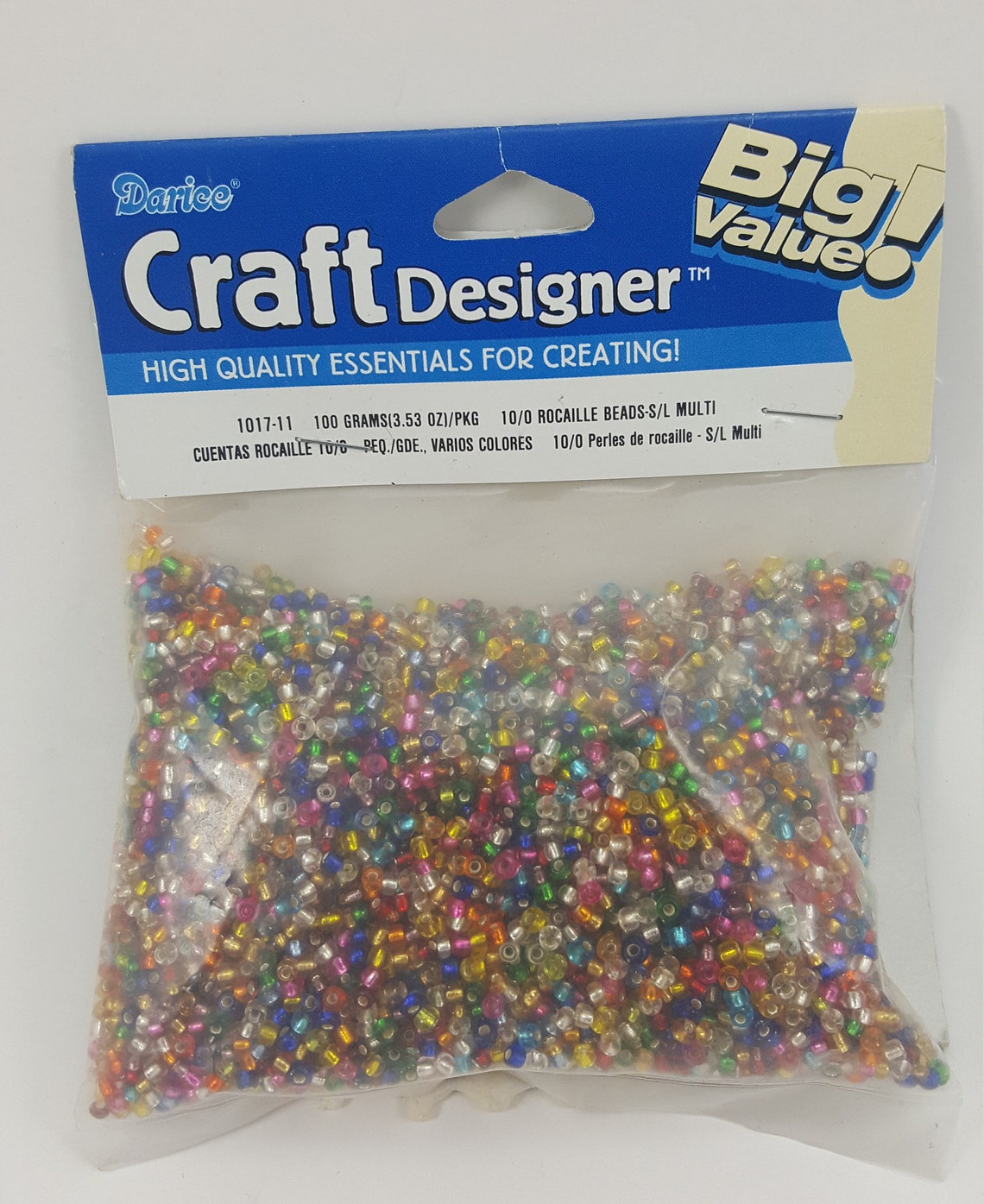 Darice Craft Designer Various Color Beads3.53 ozs Package Of Etsy