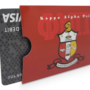 Six (6) Kappa Alpha Psi Gift Card Holders/Sleeves with envelopes