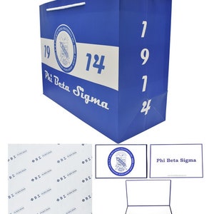 Package Set-Phi Beta Sigma (Bag, Tissue Paper, Greeting Card)