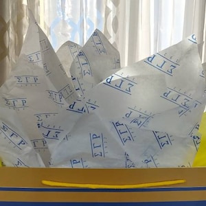 Sigma Gamma Rho Gift Tissue Paper, Ten (10) Extra Large Sheets, Bag not included