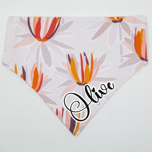 Personalised Dog Bandana | Puppy Bandana | Cat Bandana | Floral Print