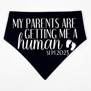 Pregnancy Announcement Dog Bandana