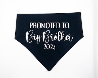 Pregnancy Announcement Dog Bandana | Big Brother