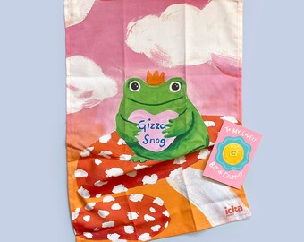 FREE CARD!!!! with Gizza Snog Love Tea Towel