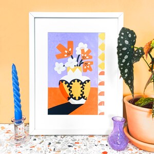 Flower Pot Abstract Fine Art Illustration Print image 1