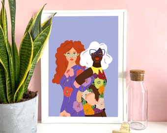 Womens Day Positive Empowering Fine Art Illustration Print