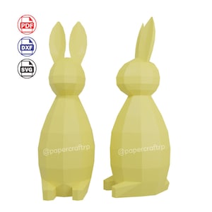 Bunny Papercraft Low Poly