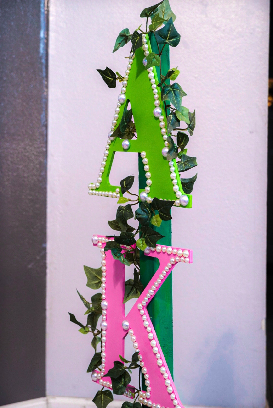 Custom Greek Staff Alpha Kappa Alpha Sorority Inc. Etsy