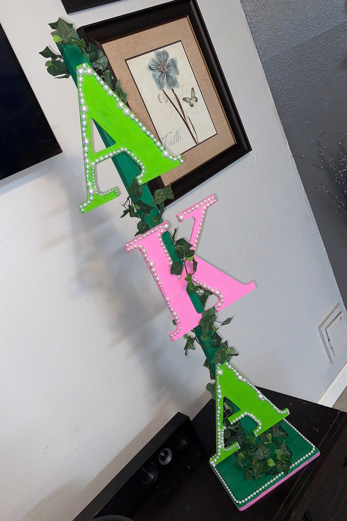 Custom Greek Staff Alpha Kappa Alpha Sorority Inc. Etsy