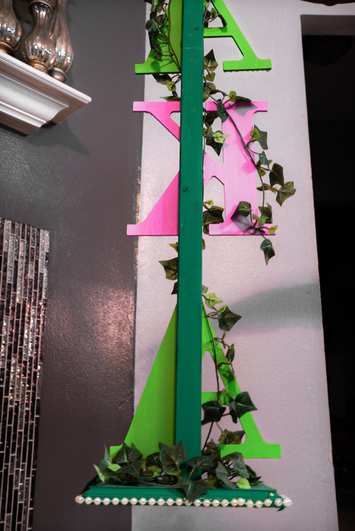 Custom Greek Staff Alpha Kappa Alpha Sorority Inc. Etsy