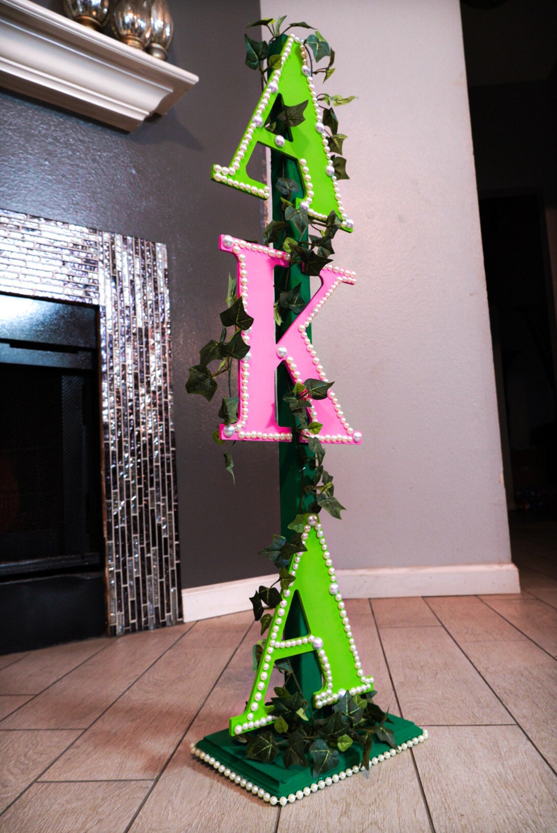 Custom Greek Staff Alpha Kappa Alpha Sorority Inc. Etsy
