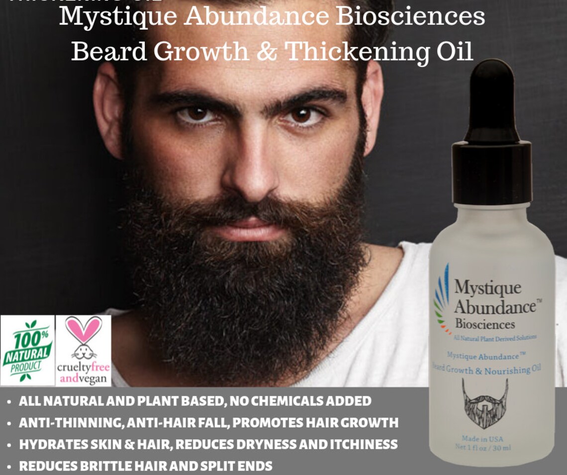 Herbal Beard Growth & Nourishing Oil Etsy