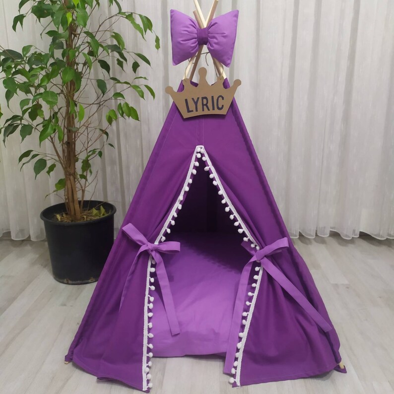 Pet Teepeecat Tent Bed Dog Tent pets Bed Puppy Removable Etsy