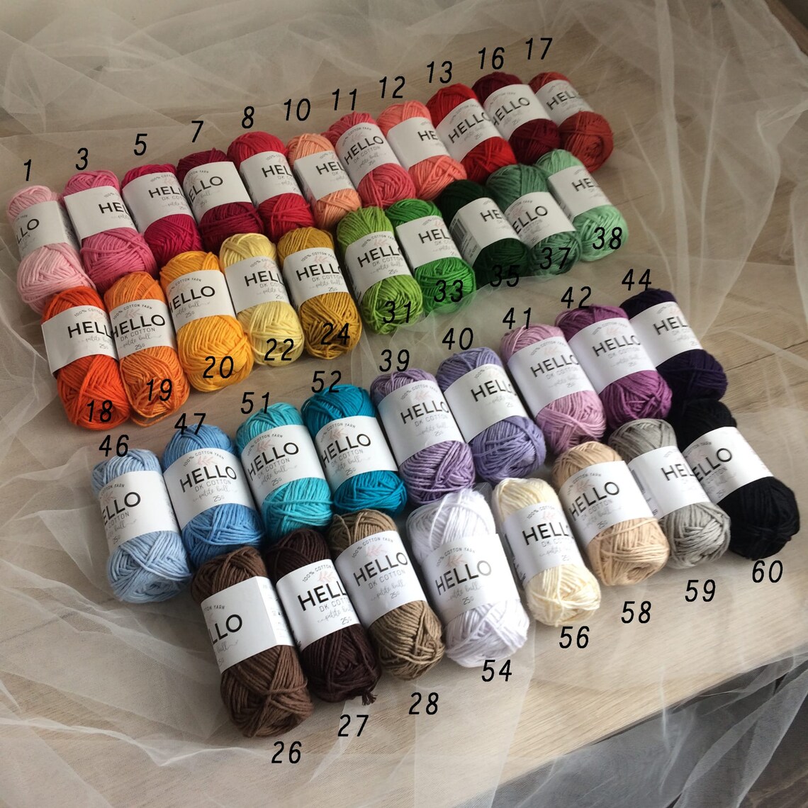 Cotton yarn Punch Needle Cotton Yarn Kit /Punch Needle Yarn Etsy