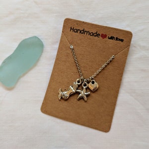 Mermaid charm necklace | silver necklace | charm necklace FREE UK shipping
