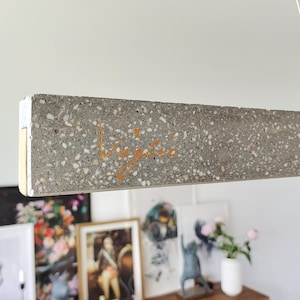 Lamp pendant | Gray terrazzo ceiling lamp | Led Industrial Light | Loft industrial lights | Concrete Pendant Light | Dining room lights