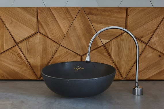 Concrete Sink countertop basin table top sink washstand washroom bathroom washbasin concrete V/_04 Bathroom Sink