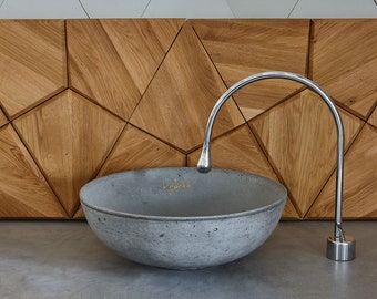 V_32 ROUND Bathroom Sink | Concrete Sink | Vessel Sink | Handmade