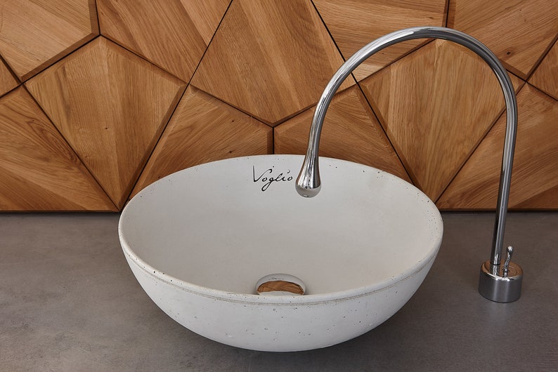 Concrete Sink countertop basin table top sink washstand washroom bathroom washbasin concrete V/_04 Bathroom Sink