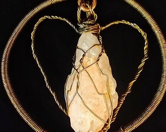Rose Quartz Heart Charm